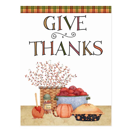 Give Thanks Postcard