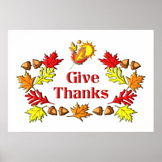 GIVE THANKS POSTER