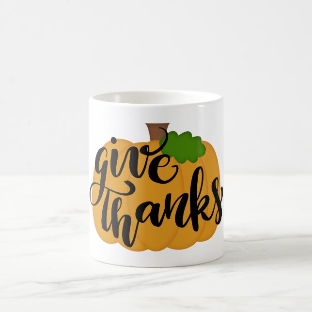 Give Thanks Pumpkin Coffee Mug (Center)