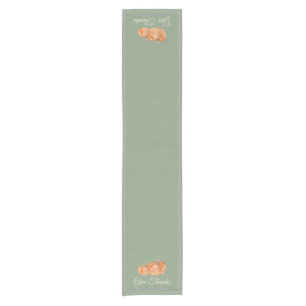 Give Thanks Pumpkin Short Table Runner