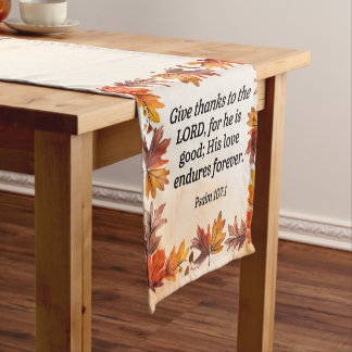 Give Thanks Short Table Runner