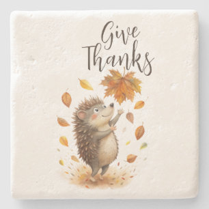 Give Thanks Stone Coaster
