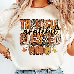 Give Thanks T-Shirt Floral Fall Coquette Shirt