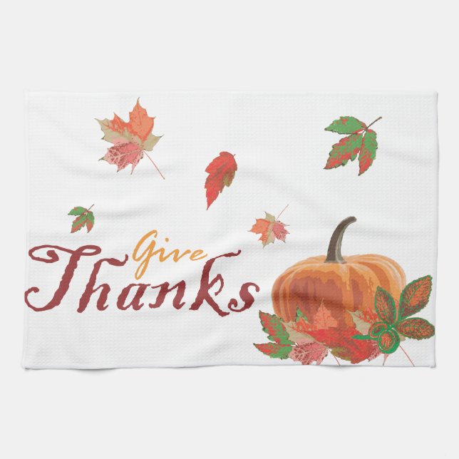 Give Thanks Tea Towel (Horizontal)
