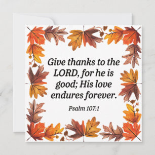 Give Thanks Thank You Card