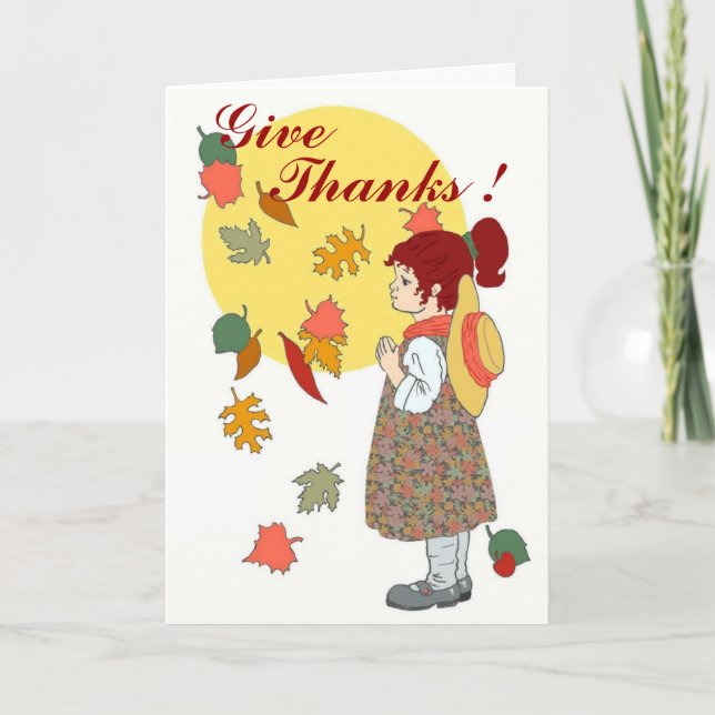 Give Thanks Thank You Card (Front)