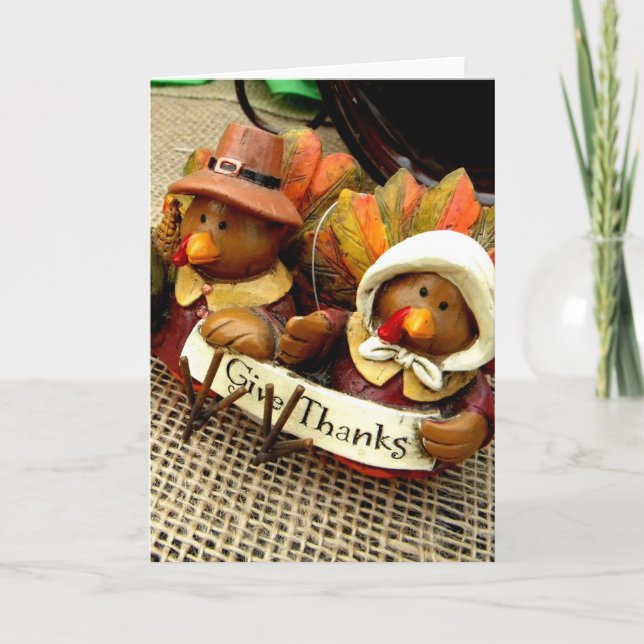Give Thanks Thank You Card (Front)