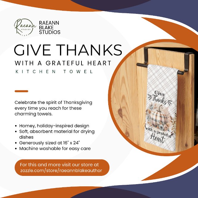 Give Thanks Thanksgiving Kitchen Towels (Creator Uploaded)