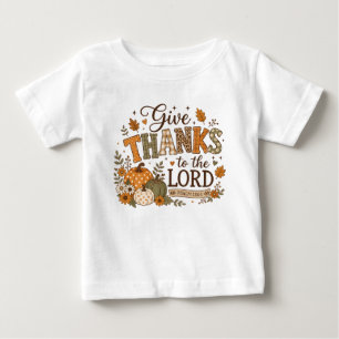 Give thanks thanksgiving pumpkin baby T-Shirt
