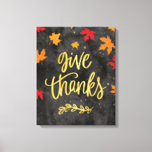 Give Thanks, Thanksgiving Wall Art