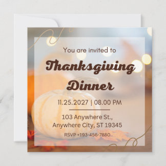 Give Thanks This Thanksgiving with Custom Invitation