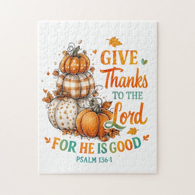 Give Thanks To...  Jigsaw Puzzle (Vertical)