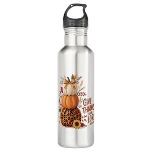 Give Thanks to the Lord,fall Pumpkin 710 Ml Water Bottle