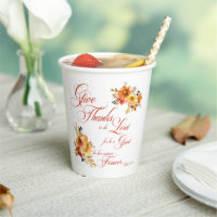 Give Thanks to the Lord fall watercolor floral 