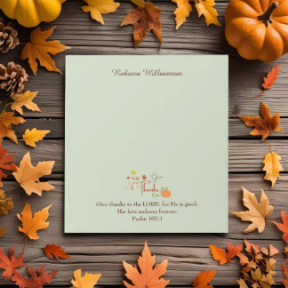 Give Thanks to the LORD | Personalised Christian  Notepad