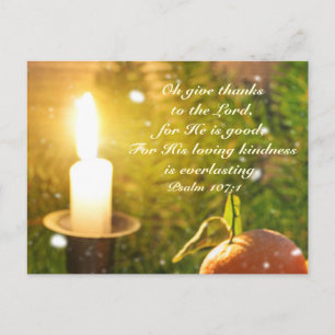 Give Thanks to the Lord, Psalm 107 Postcard