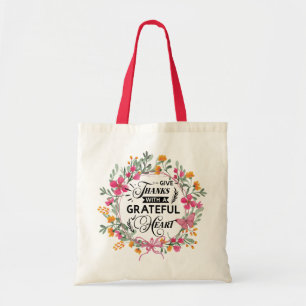 Give Thanks Tote Bag