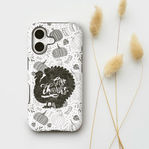 Give Thanks Turkey Thanksgiving Vintage