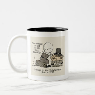 Give Thanks Two-Tone Coffee Mug
