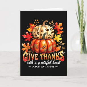 Give Thanks With A Grateful Heart Bible Verse Pump Card