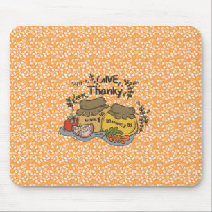 "Give Thanky'" Turkey and Harvest Mouse Mat
