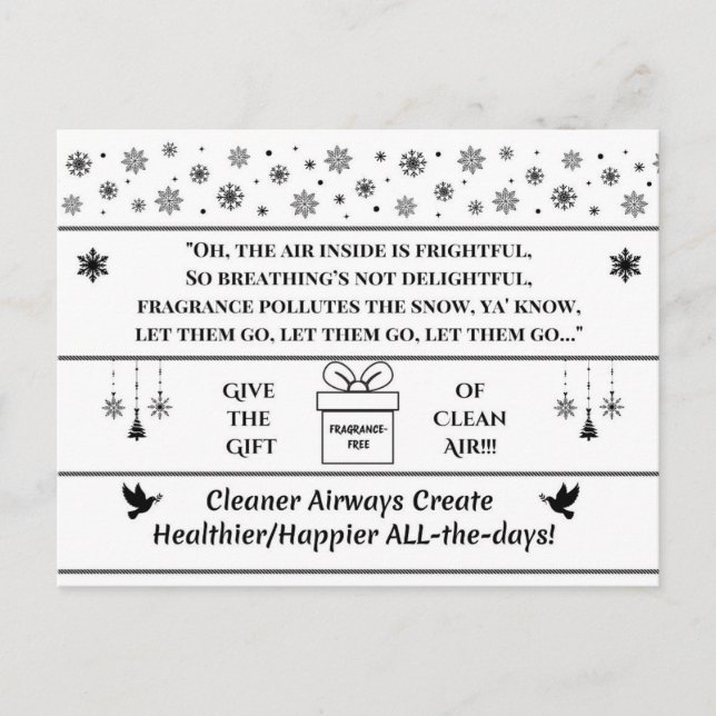 Give the Gift of Clean Air Holiday Postcard (Front)