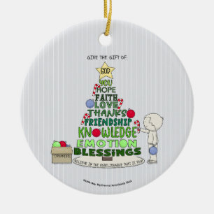 Give the Gift of: Word Tree  Ceramic Tree Decoration