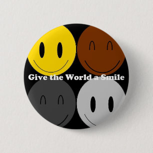 Give the World a Smile 1 6 Cm Round Badge