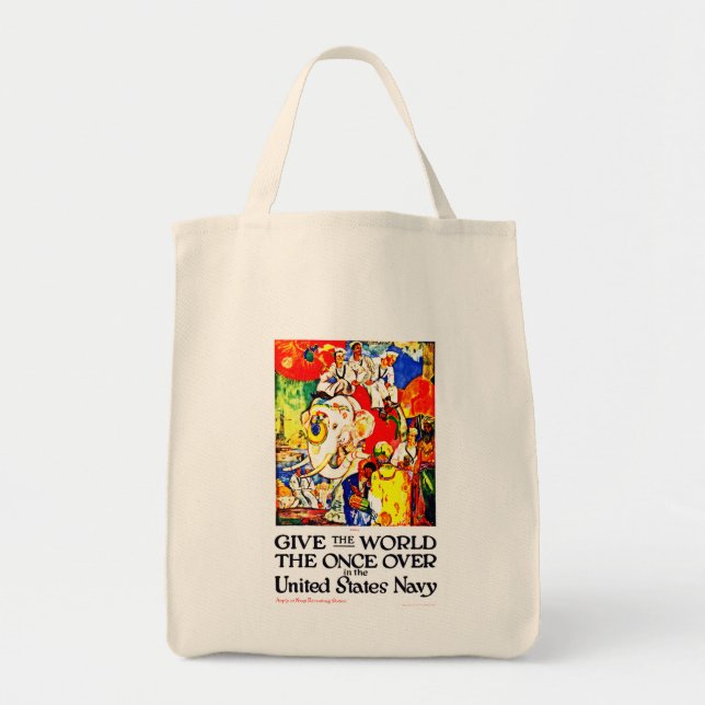 Give The World The Once Over Tote Bag (Front)