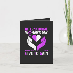 Give to Gain Happy Women's Day Holiday Card