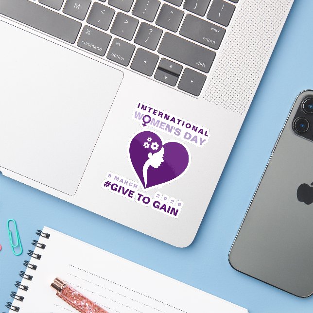 Give To Gain International Women's Day 2026 (Laptop w/ iPhone)
