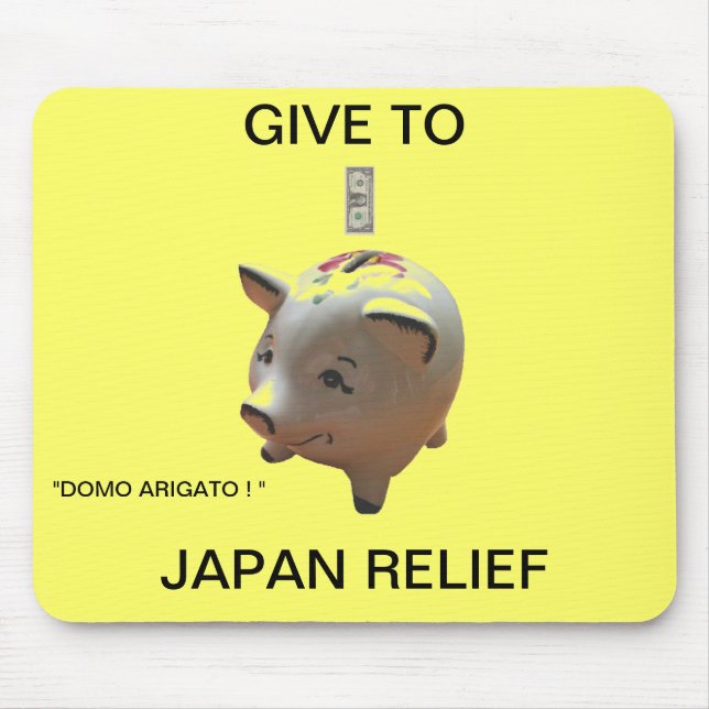 GIVE TO JAPAN RELIEF MOUSE MAT (Front)