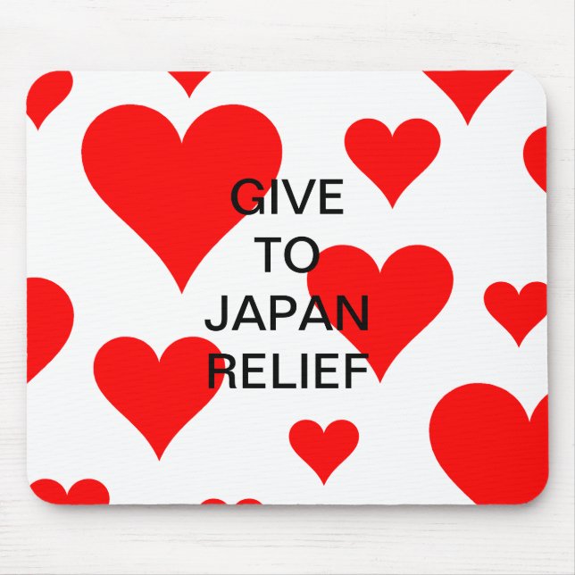 GIVE TO JAPAN RELIEF MOUSE MAT (Front)