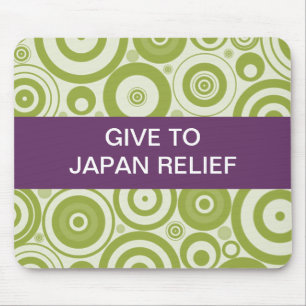 GIVE TO JAPAN RELIEF SEISMIC WAVES MOUSE MAT