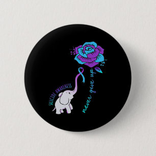 Give Up Happy Suicide Awareness Support Graphic 6 Cm Round Badge