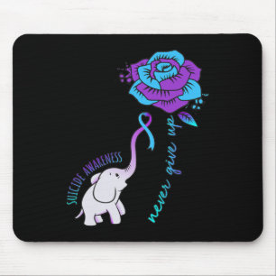 Give Up Happy Suicide Awareness Support Graphic Mouse Mat