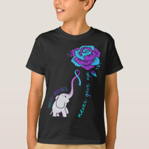 Give Up Happy Suicide Awareness Support Graphic T-Shirt