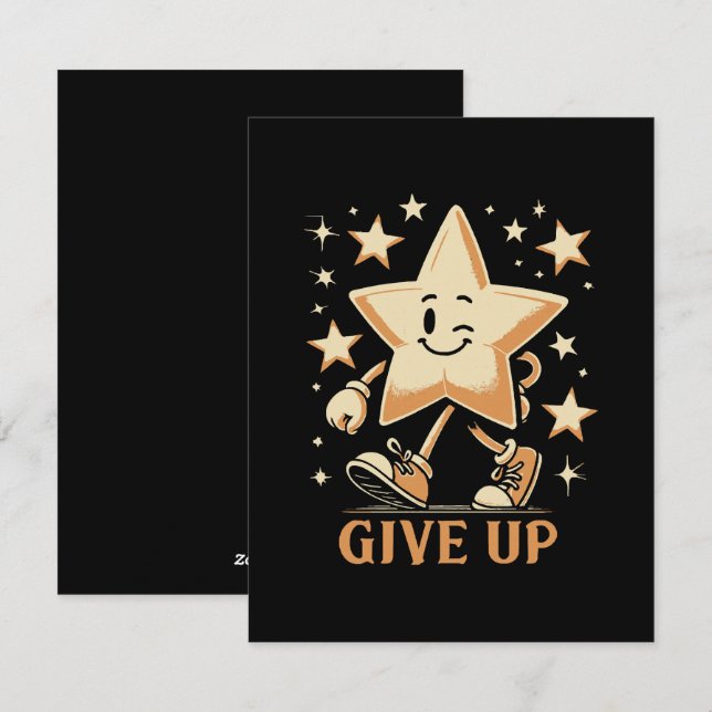 Give Up Holiday Card (Front/Back)