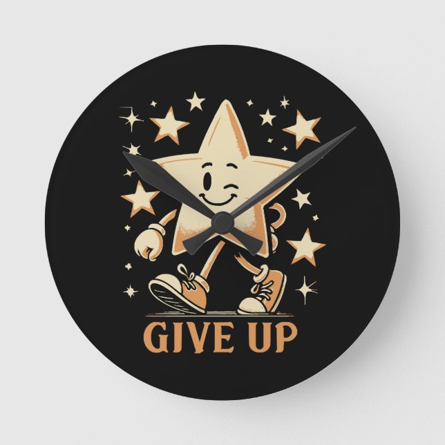 Give Up Round Clock (Front)