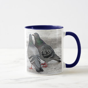 Give Us A Kiss Pigeon Gift Mug