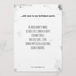 Give us a sign of your presence Halloween Invitation