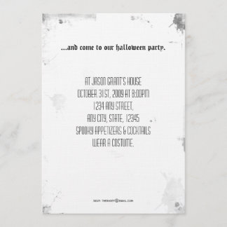 Give us a sign of your presence Halloween Invitation