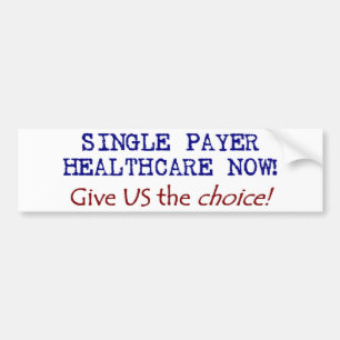 Give US the Choice! Single Pay Now! Bumper Sticker