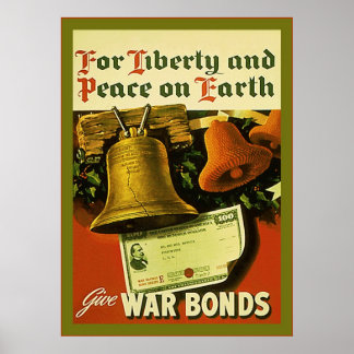 Give War Bonds ~ Vintage WW2 Poster