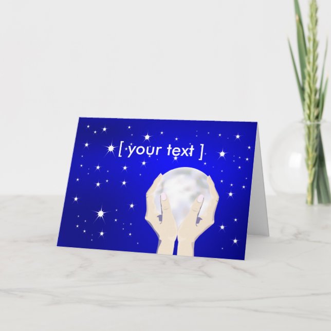 Give you the Moon Greeting Card (Front)