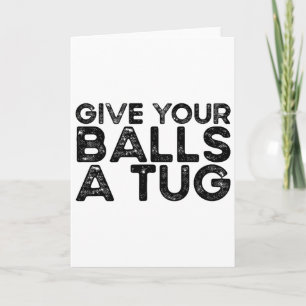 Give Your A Tug Trash Talk Funny Men's Hockey Card