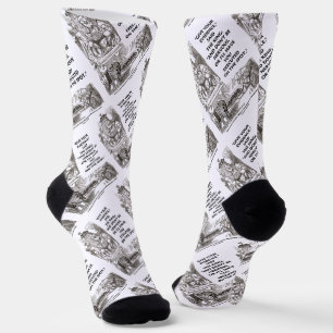 Give Your Evidence Don't Be Nervous Wonderland Socks