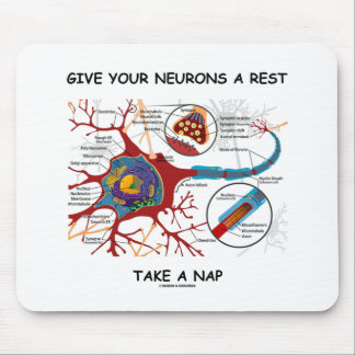 Give Your Neurons A Rest Take A Nap Neuron Synapse Mouse Mat