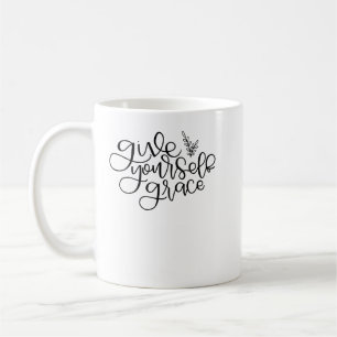 give yourself grace coffee mug