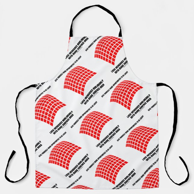 Give Yourself Opportunities Luck Surface Area Math Apron (Front)